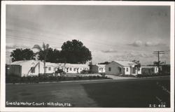 Siesta Motor Court, Williston, FL Postcard