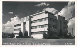 Ector County Court House, Art Deco Architecture Postcard