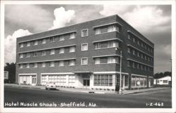 Hotel Muscle Shoals Postcard