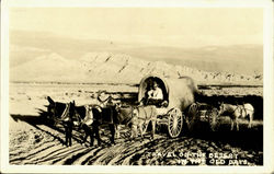 Travel On The Desert In The Old Days Cowboy Western Postcard Postcard