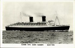 Cunard R. M. S. Queen Elizabeth Postcard