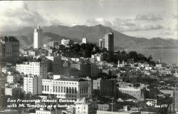 San Francisco's Famous Russian Hill California Postcard Postcard