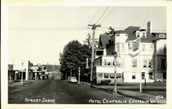 Hotel Centralia Street Scene Postcard