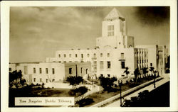 Los Angeles Public Library California Postcard Postcard