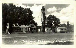 Ball Diamond Farmhouse & Shops Postcard