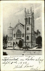 St. Nicholas Church Weatherly, PA Postcard Postcard