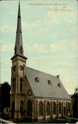 First Baptist Church Postcard