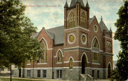 Lutheran Church Honesdale, PA Postcard Postcard