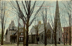 Episcopal Church And Reclory Honesdale, PA Postcard Postcard