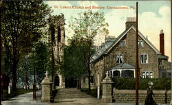 St. Luke's Church And Rectory Postcard