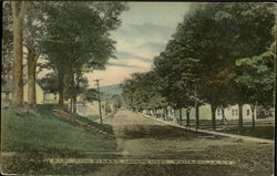 East Main Street Looking West Postcard