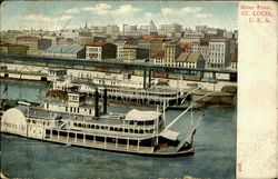 River Front St. Louis, MO Postcard Postcard