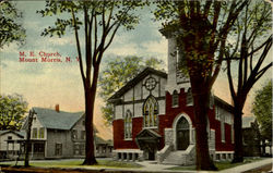 M. E. Church Mount Morris, NY Postcard Postcard