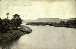 View On The Delaware Postcard