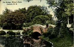 The Bridge, White's Park Concord, NH Postcard Postcard