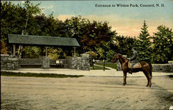 Entrance To Whites Park Concord, NH Postcard Postcard