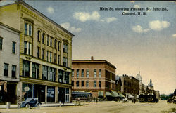 Main Street Showing Pleasant St. Junction Postcard