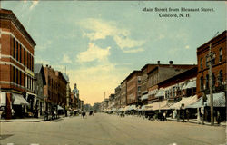 Main Street From Pleasant Street Postcard