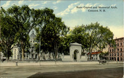 State Capitol And Memorial Arch Postcard