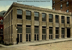 Monitor And Statesman Building Concord, NH Postcard Postcard