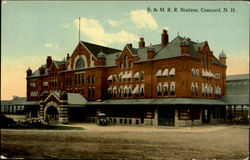 B. & M. R. R. Station Postcard