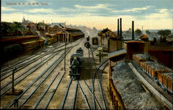 B. & M. Yards Concord, NH Postcard Postcard