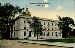 Rear View Of State Capitol Postcard