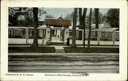 Entrance To West Garden Postcard