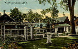 West Garden Concord, NH Postcard Postcard