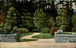 Entrance To Rollins Park Postcard