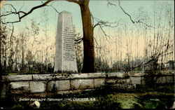 Indian Massacre Monument Concord, NH Postcard Postcard