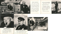 Sir Winston Churchill Collage Postcard