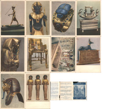 Set of 10: Tut Ankh Amen's Treasures Postcard