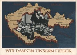 Wir Danken Unserm Führer - Nazi Propaganda Postcard