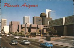 Phoenix, Arizona - Civic Plaza, Hyatt Regency Hotel Postcard