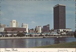 Tampa Skyline from University of Tampa Postcard