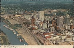 Aerial View of Memphis, Tennessee Postcard