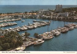 Bahia Mar Yacht Basin, Fort Lauderdale, Florida Postcard