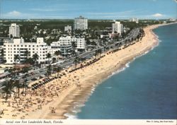 Aerial View of Fort Lauderdale Beach Postcard