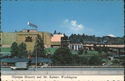 Olympia Brewery and Mt. Rainier Postcard