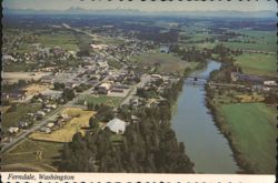 Aerial View Ferndale, Washington Postcard