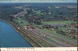 Peace Arch and Park, Blaine, WA Postcard