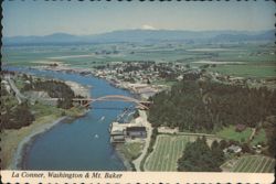 La Conner, Washington & Mt. Baker Postcard