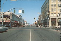 Bellingham WA Looking North on Cornwall at Holly Postcard