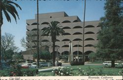 Riverside City Hall, California Postcard