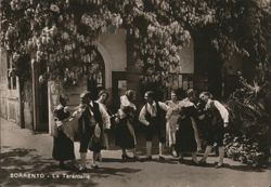 Sorrento - La Tarantella Dance Postcard