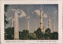 The Obelisk and Blue Mosque Postcard