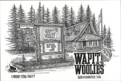 Wapiti Woolies, Outdoor Clothing & Gifts, Greenwater, WA Postcard