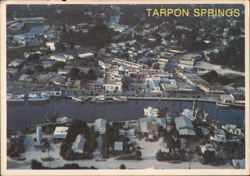 Aerial View Tarpon Springs, Florida Postcard