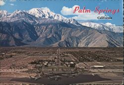 Palm Springs, California Aerial View Postcard